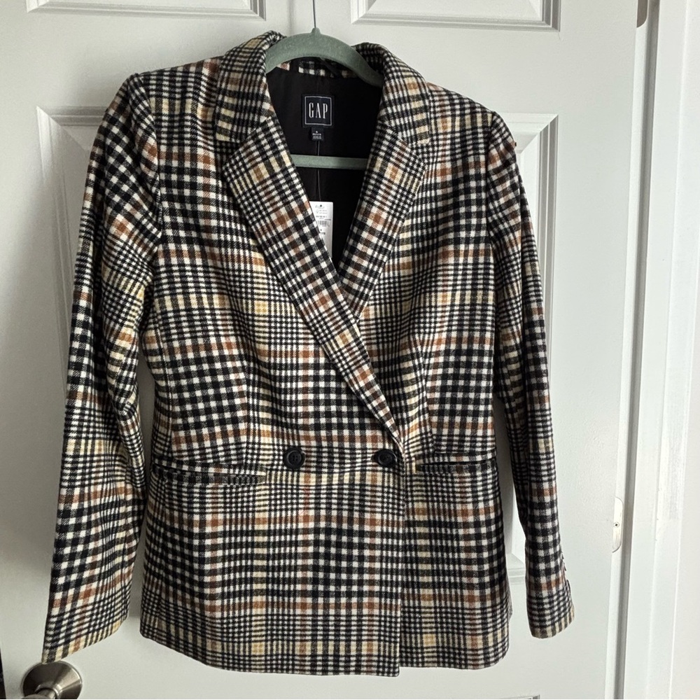 GAP Black and Brown Blazer Tailored Suit Jacket